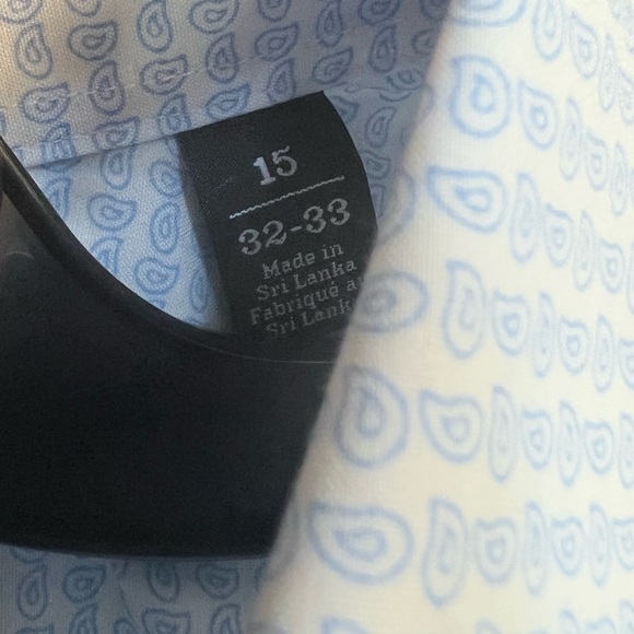 Nordstrom Men's Shop Trim Fit Non-Iron Dress Shirt size 15- 32/33 - Picture 4 of 7